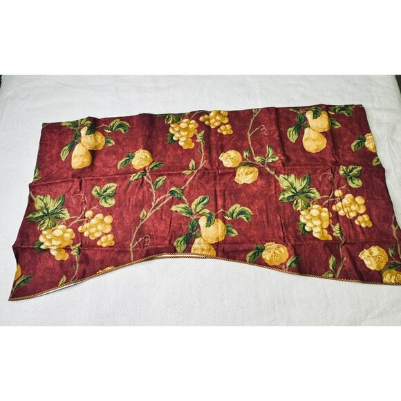NEW Waverly Home Classics Buckingham Valance 80" X 15" Chianti Red Mistral - Picture 3 of 9